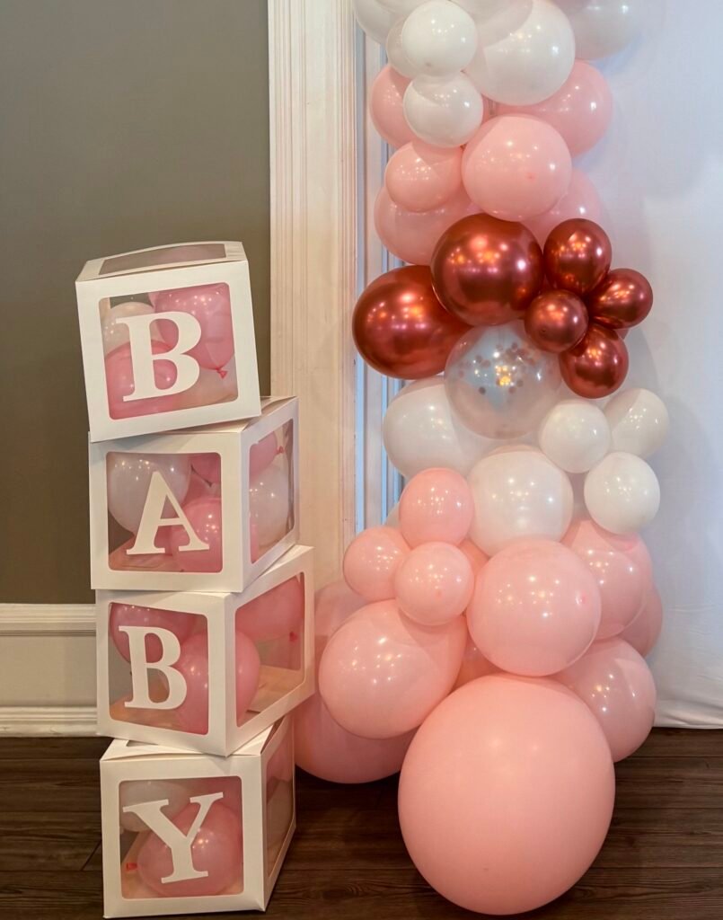 Baby Shower Balloon Arches and Custom Color Designs